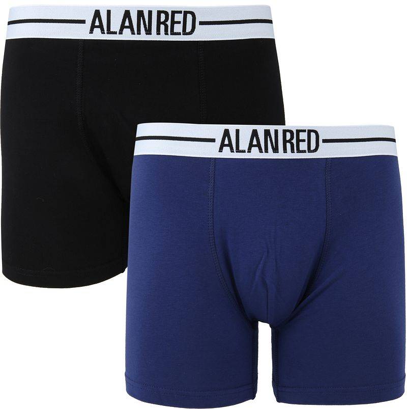 Alan Red Boxer Dunkelblau/Schwarz 2er-Pack - Größe XXL von Alan Red