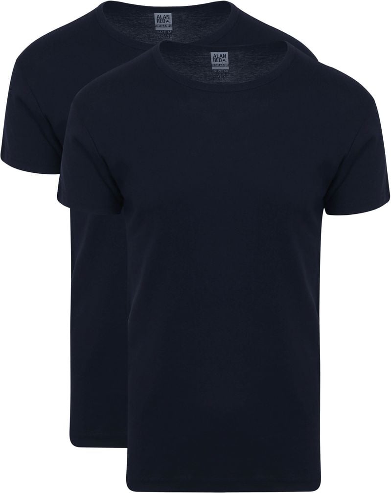 Alan Red Copenhagen T-Shirt Navy 2er-Pack - Größe S von Alan Red