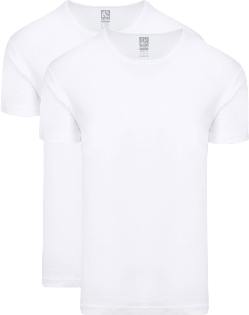 Alan Red Copenhagen T-Shirt Weiß 2er-Pack - Größe M von Alan Red