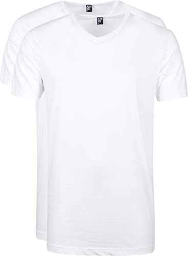 Alan Red Herren T-Shirt 2-Pack West Virginia V-Neck weiß (XL) von Alan Red
