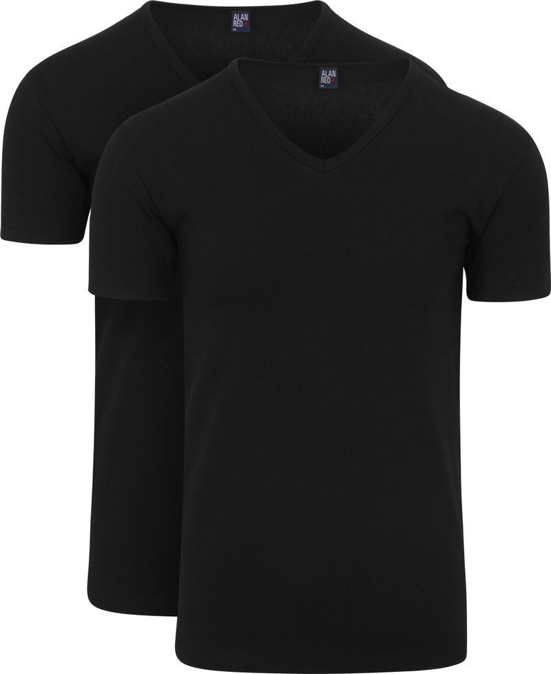 Alan Red Oklahoma Stretch T-Shirt Schwarz (2er-Pack) - Größe M von Alan Red