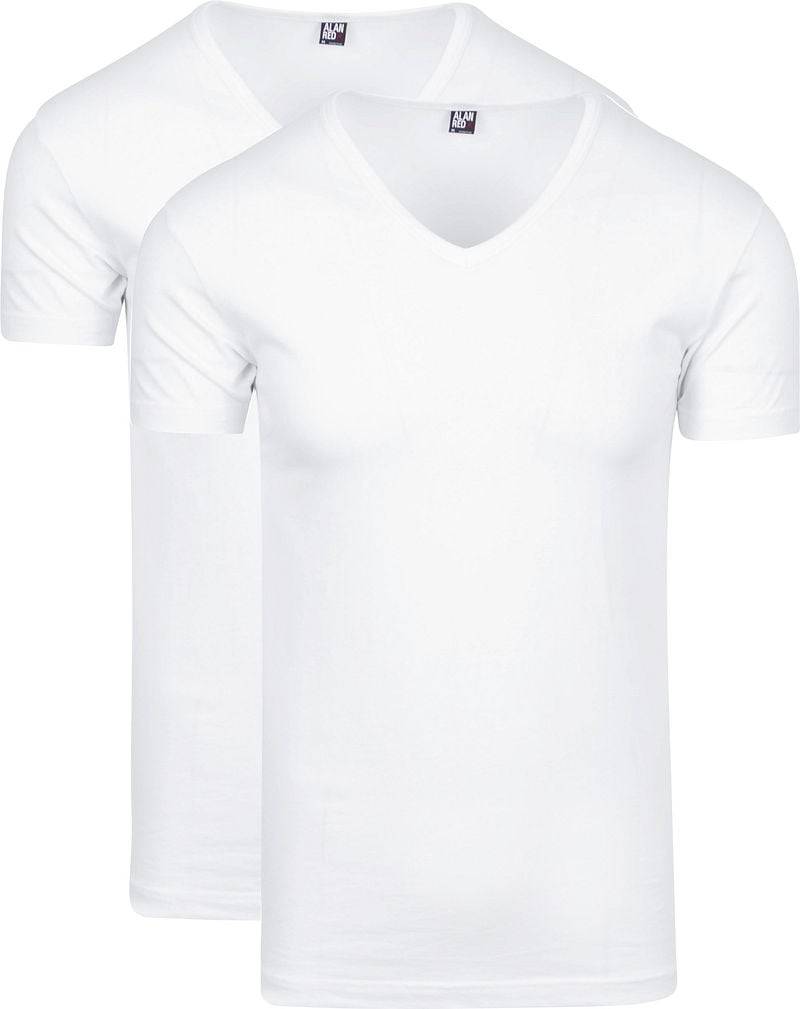 Alan Red Oklahoma Stretch T-Shirt V-Ausschnitt (2er-Pack) - Größe XL von Alan Red