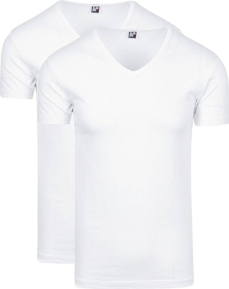 Alan Red Oklahoma Stretch T-Shirt V-Ausschnitt (2er-Pack) - Größe XXL von Alan Red