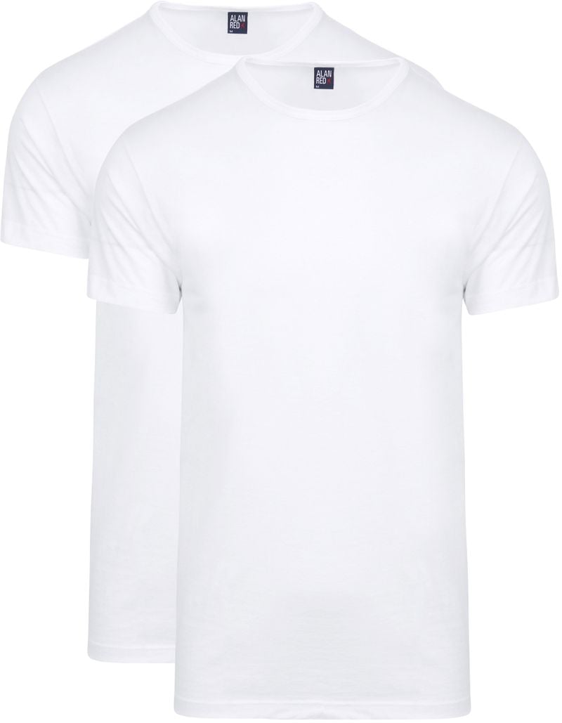 Alan Red T-Shirt Derby Weiß  (2er-Pack) - Größe 3XL von Alan Red