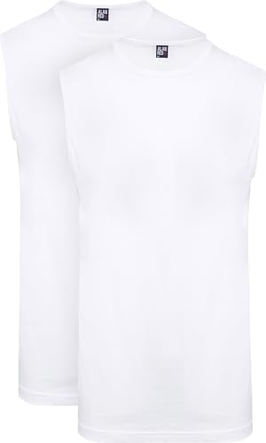 Alan Red T-Shirt Montana Ärmellos (2er-Pack) - Grösse S - Herren - Bekleidung - Slim-fit - 6684 01 Montana White Slless von Alan Red
