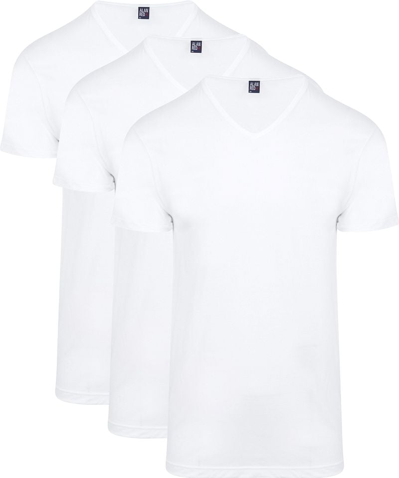 Alan Red T-Shirt V-Ausschnitt Vermont 3er-Pack - Größe S Alan Red T-Shirt V-Ausschnitt Vermont 3er-Pack - Größe S von Alan Red
