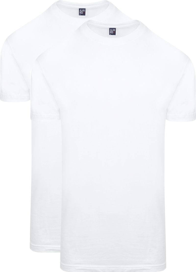 Alan Red T-Shirt Virginia Weiß Extra Lang (2er-Pack) - Größe M von Alan Red
