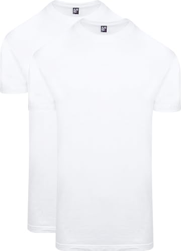 Alan Red T-Shirt Virginia Weiß Extra Lang (2er-Pack) - Grösse XXL - Herren - Bekleidung - Regular-fit - Baumwolle - von Alan Red