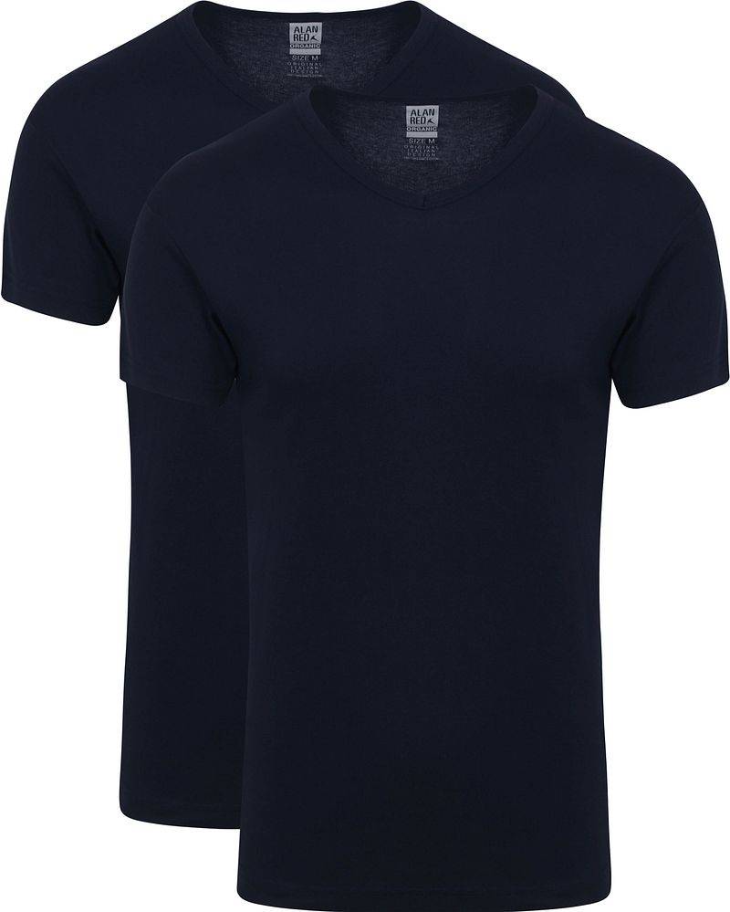 Alan Red Vancouver T-Shirt Navy 2er-Pack - Größe S von Alan Red