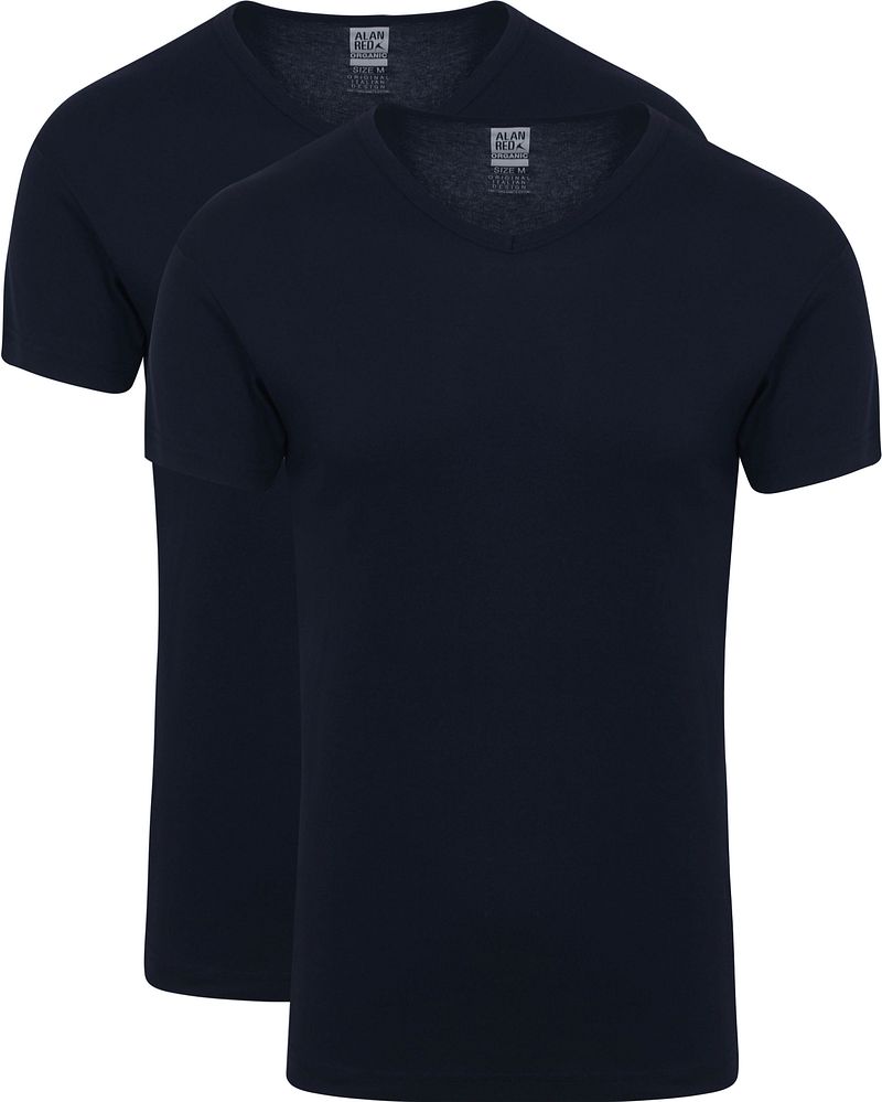 Alan Red Vancouver T-Shirt Navy 2er-Pack - Größe XL von Alan Red