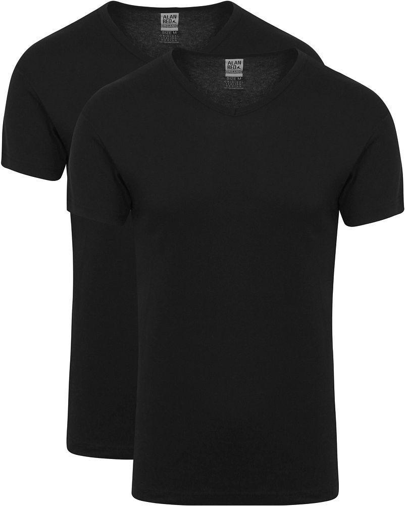 Alan Red Vancouver T-Shirt Schwarz 2er-Pack - Größe XL von Alan Red