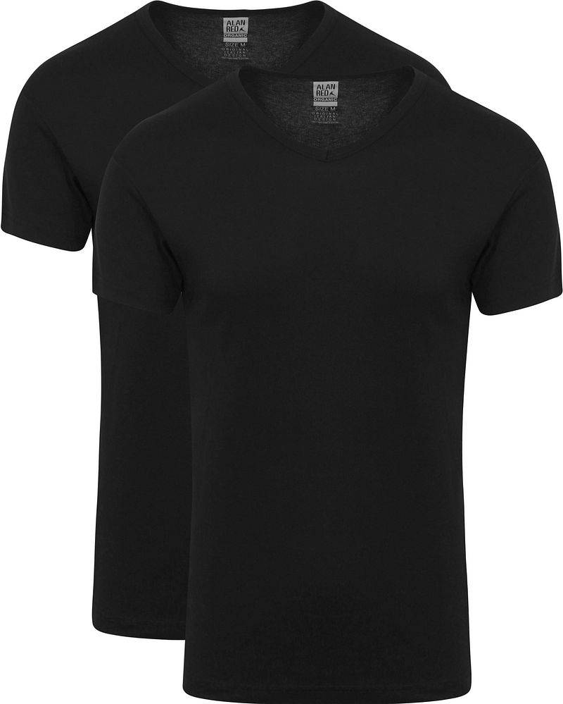 Alan Red Vancouver T-Shirt Schwarz 2er-Pack - Größe XXL von Alan Red