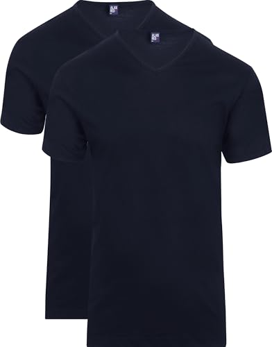 Alan Red Vermont T-Shirts V-Ausschnitt Dunkelblau (2Pack) - Grösse XXL - Herren - Bekleidung - Modern-fit - Baumwolle - von Alan Red