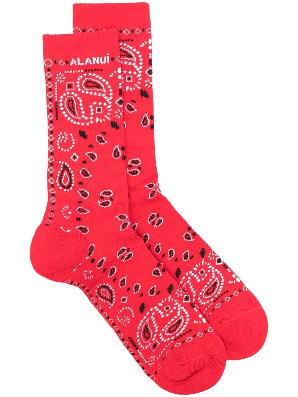 Alanui Socken mit Bandana-Print - Rot von Alanui