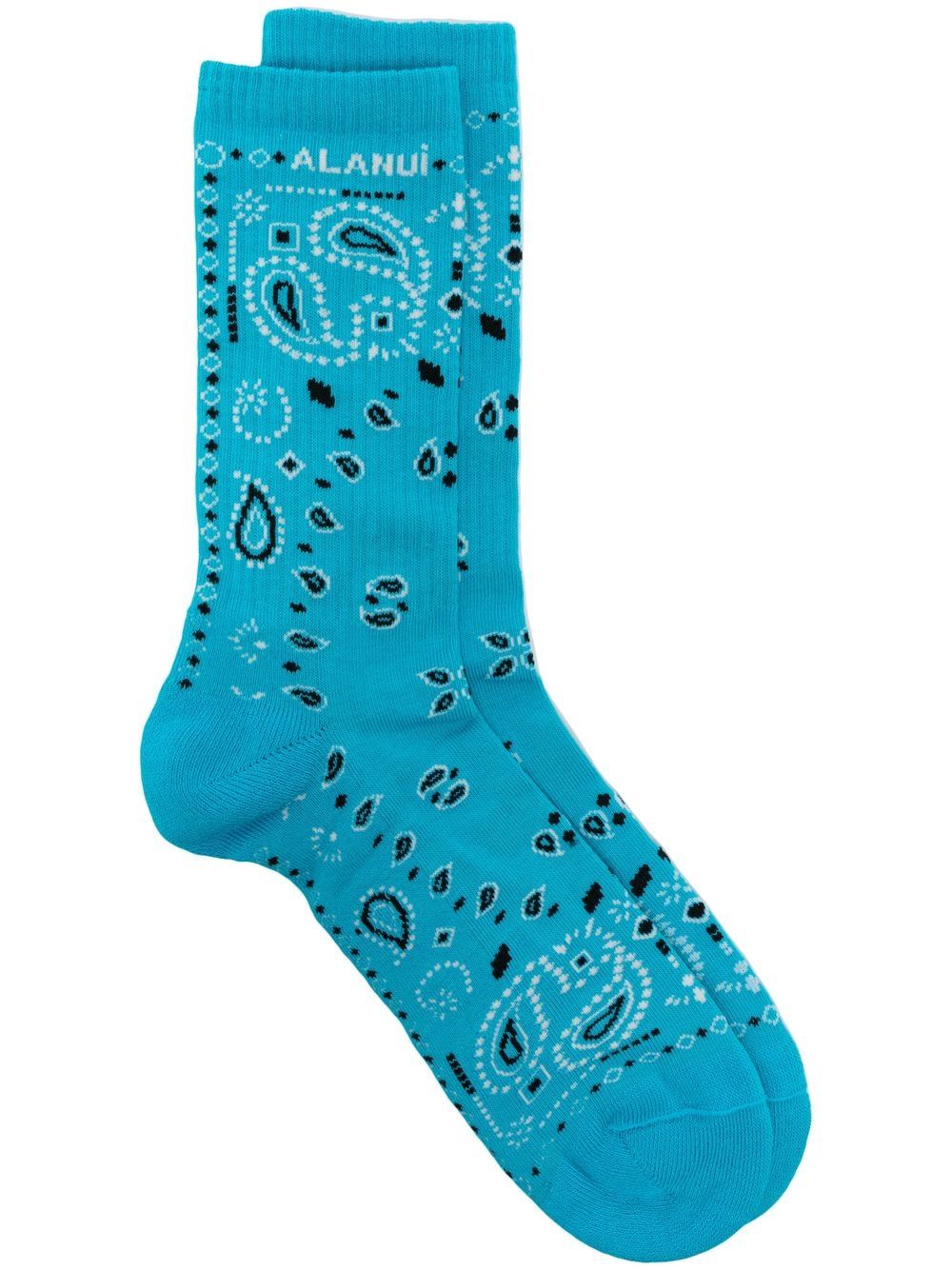 Alanui Socken mit Bandana-Print - Blau von Alanui