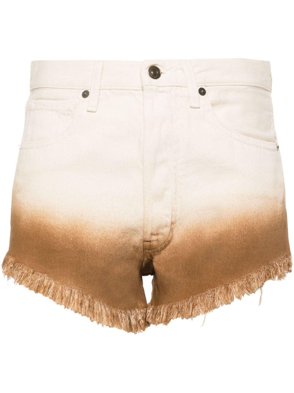 Alanui Bright Hues Denim-Shorts - Nude von Alanui