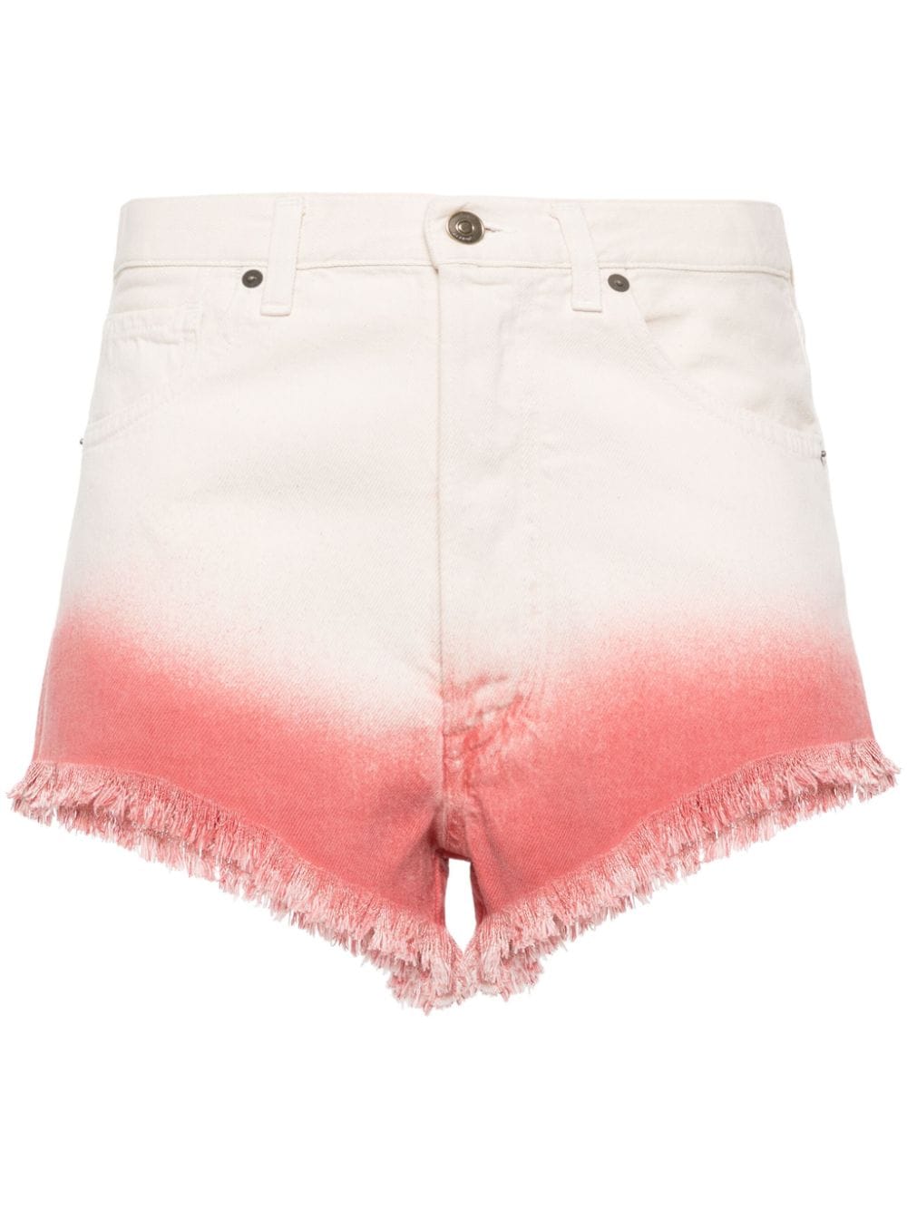 Alanui Bright Hues Denim-Shorts - Nude von Alanui