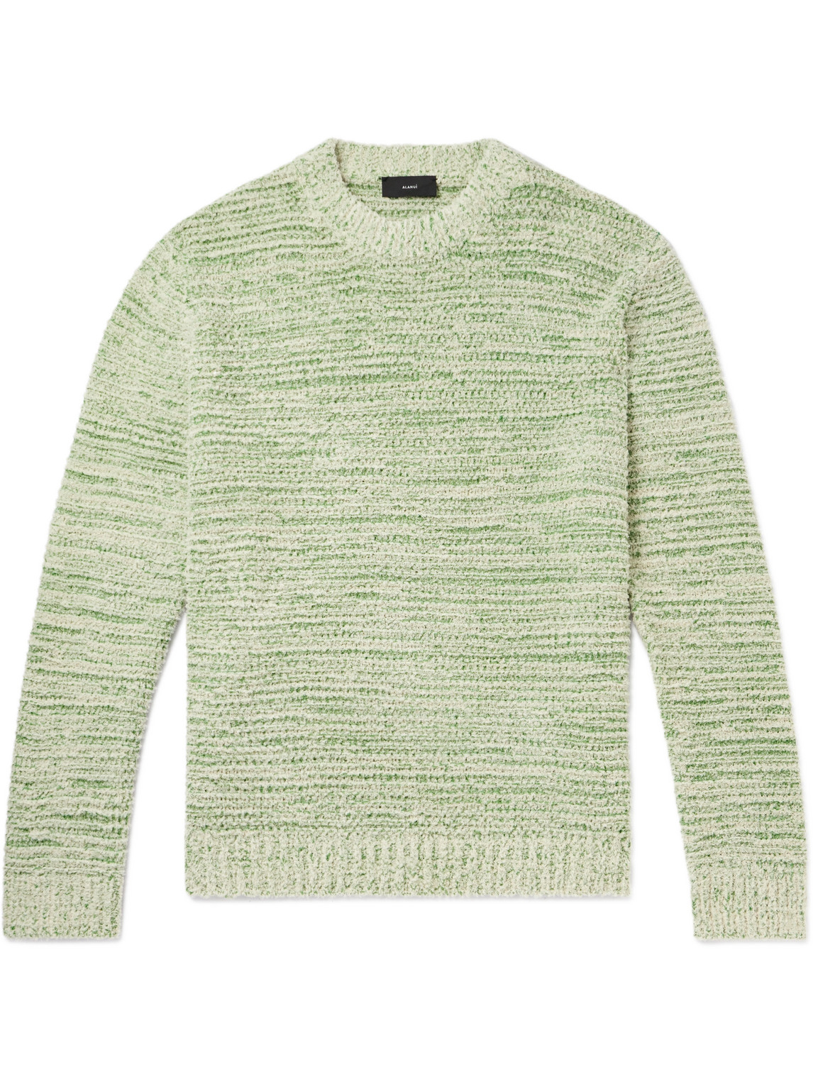 Alanui - Cotton-Blend Bouclé Sweater - Men - Green - M von Alanui