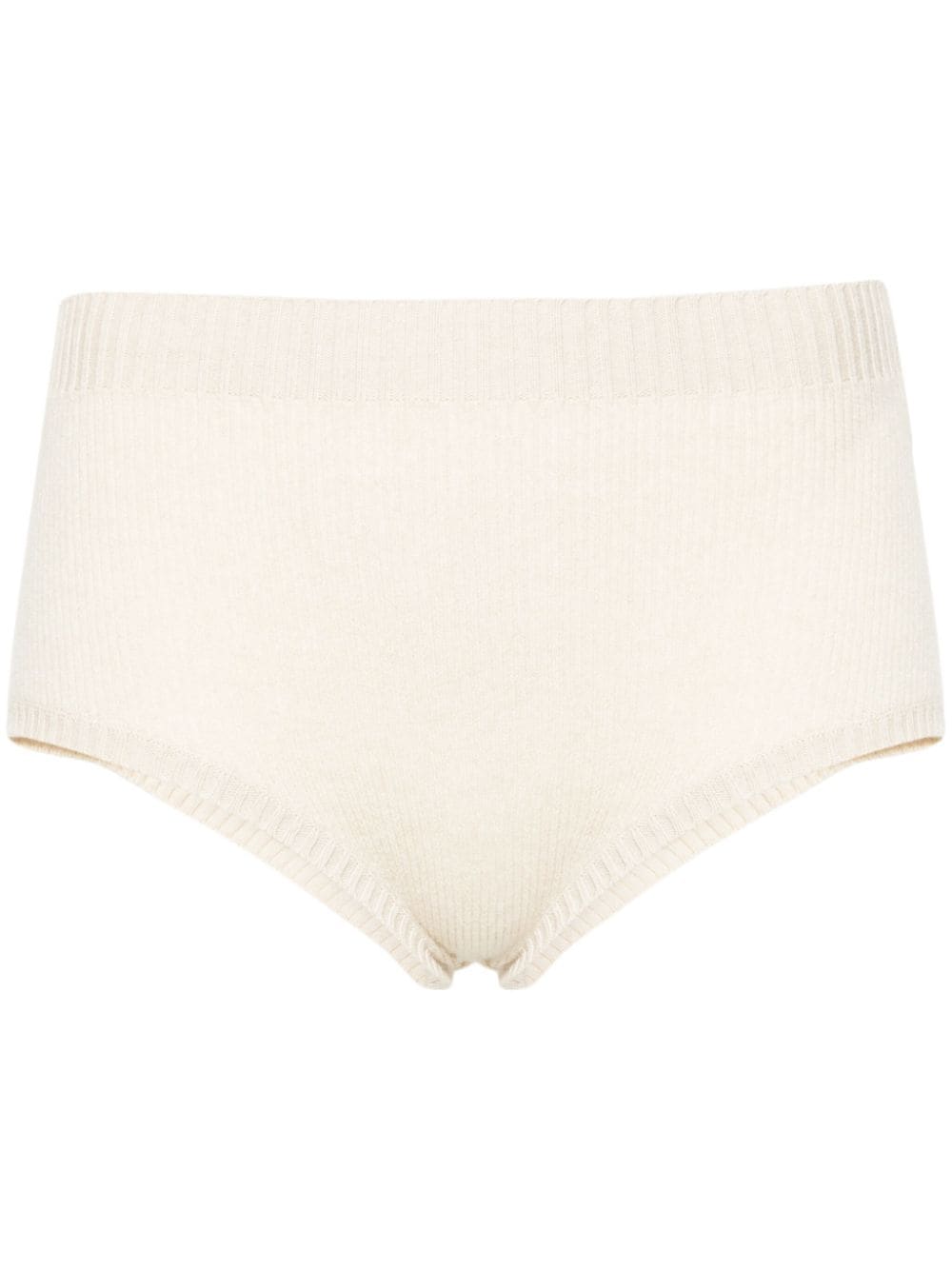 Alanui Gerippte Finest High-Waist-Shorts - Nude von Alanui