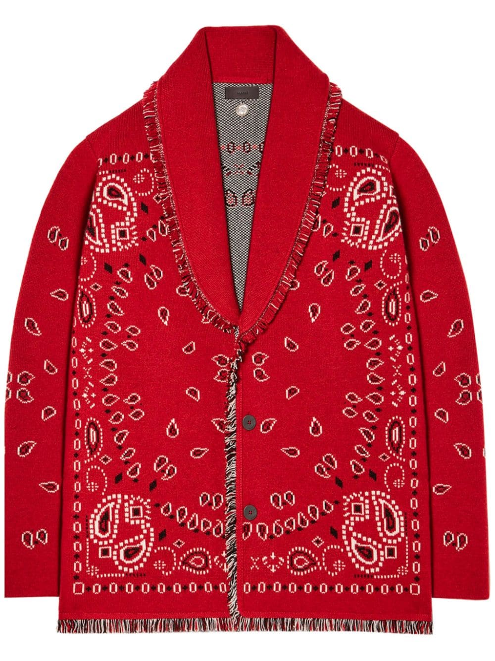 Alanui Icon Bandana Cardigan aus Kaschmir - Rot von Alanui