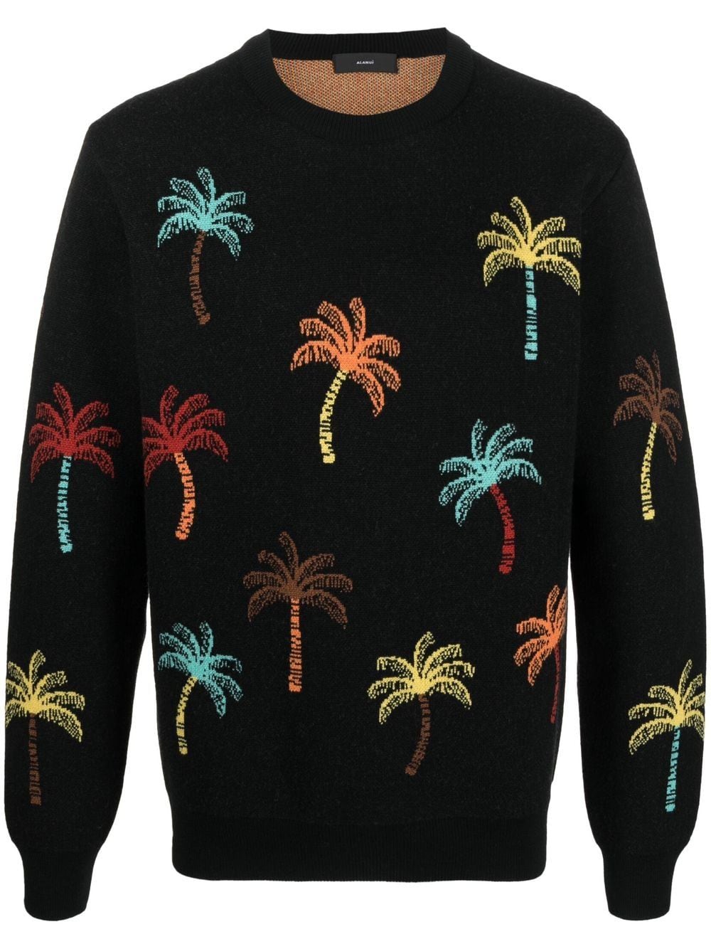 Alanui Sweatshirt mit Palmen - Schwarz von Alanui