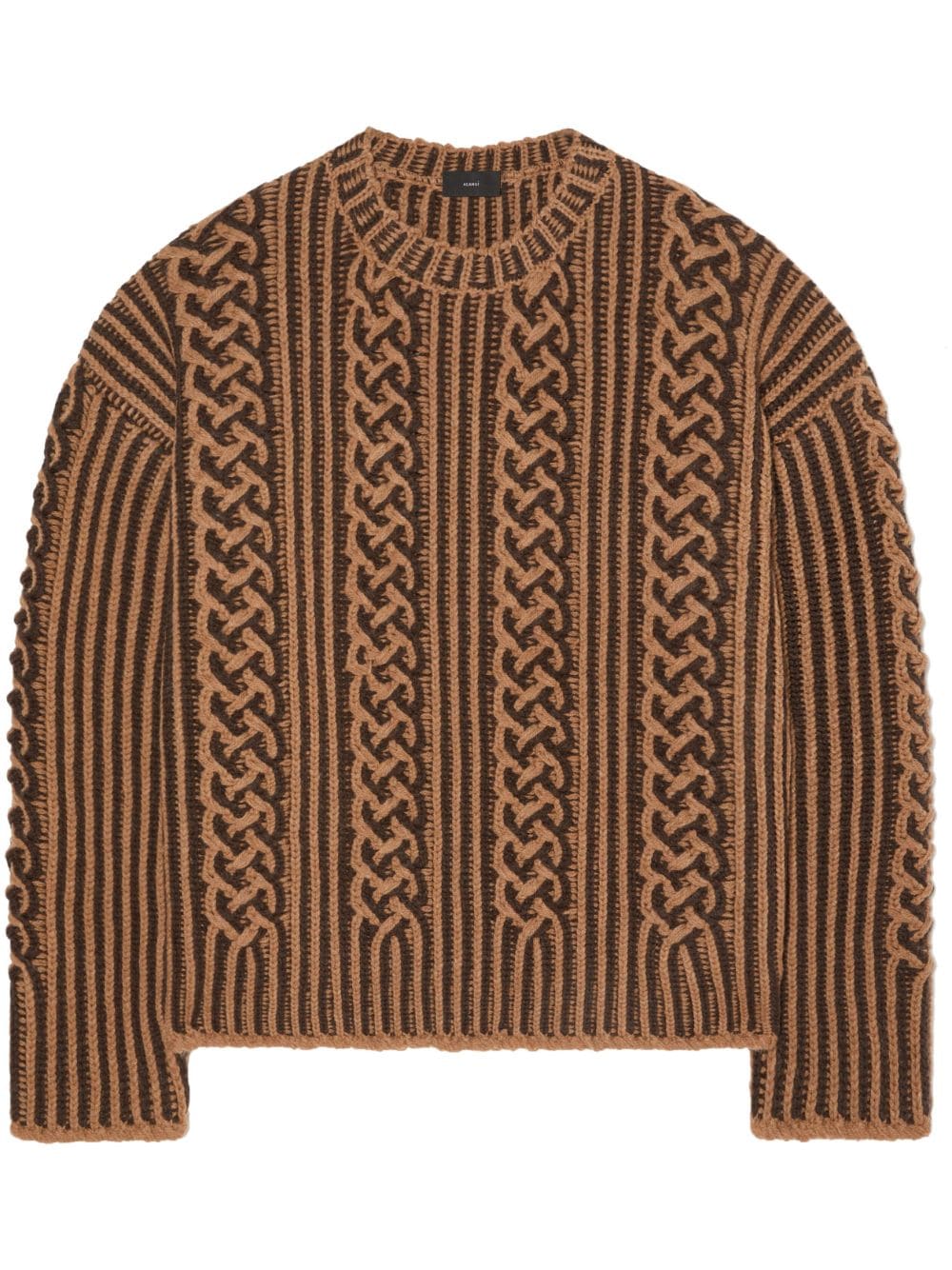 Alanui Riding the Waves Pullover mit Zopfmuster - Nude von Alanui