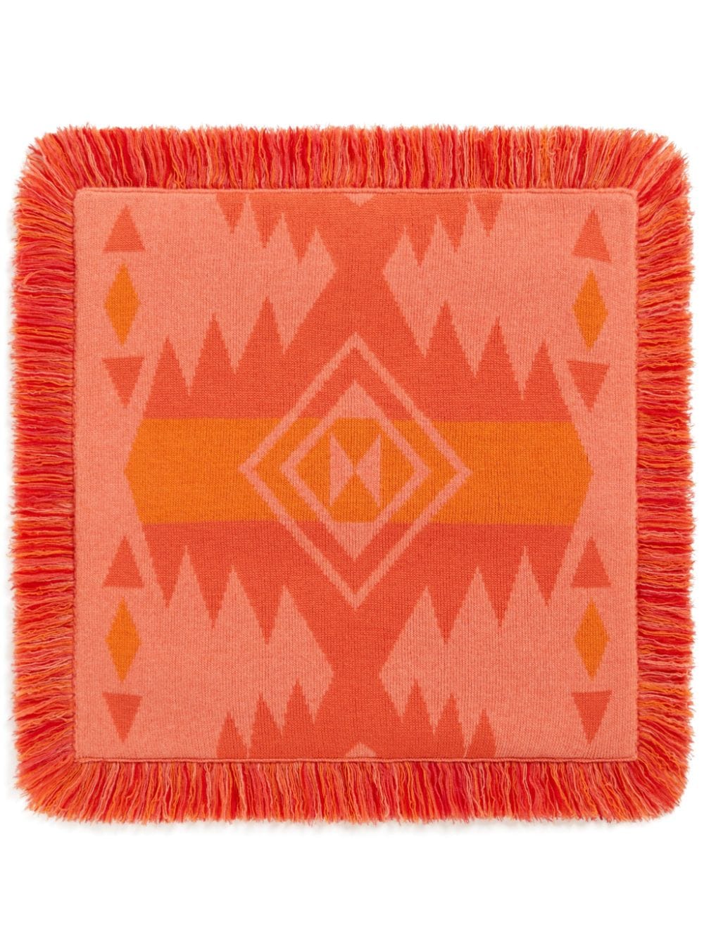 Alanui Schurwoll-Kissen aus Icon-Jacquard - Orange von Alanui