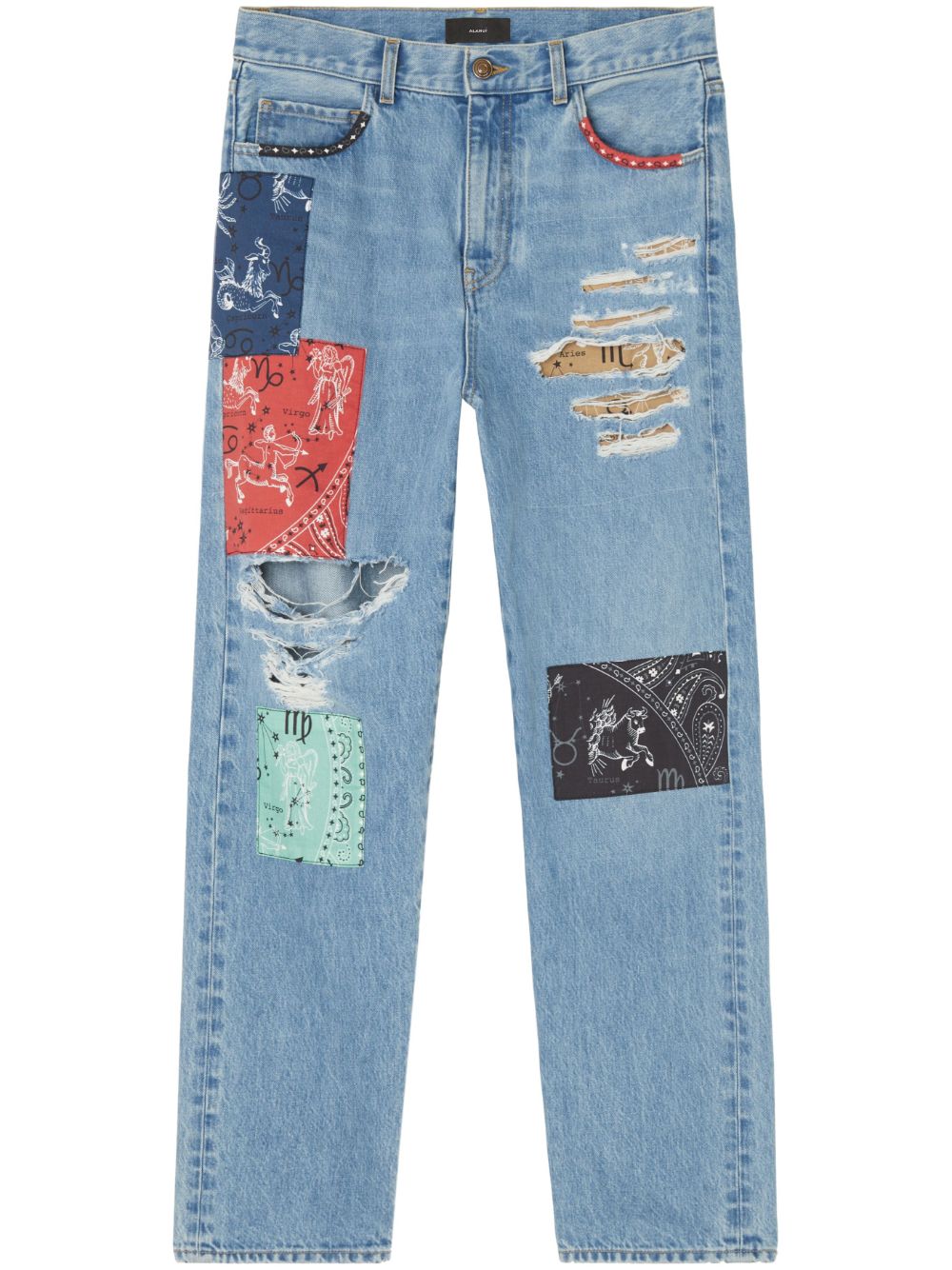 Alanui The Twelve Signs Straight-Leg-Jeans - Blau von Alanui