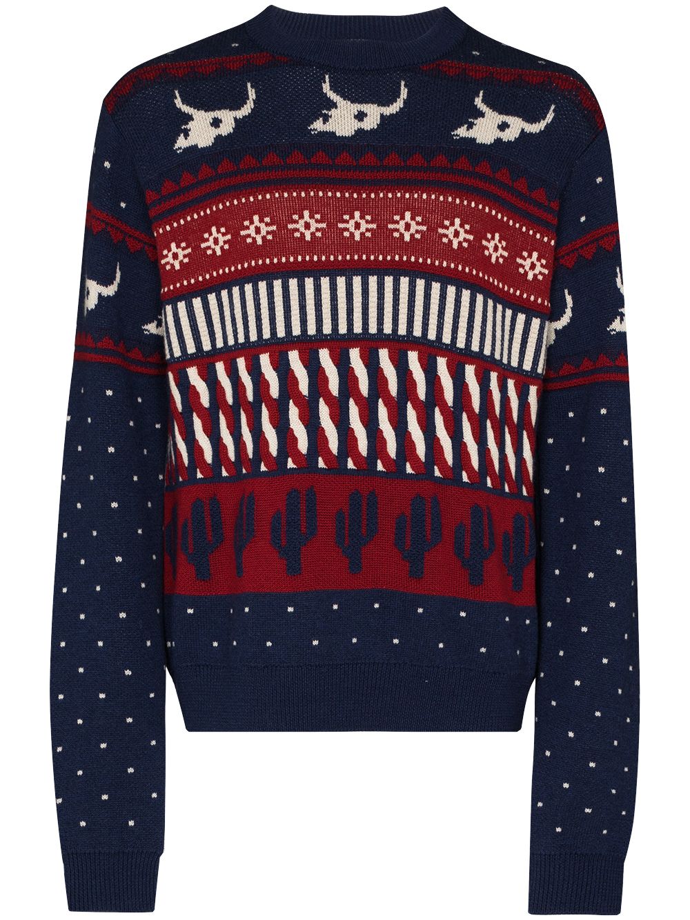 Alanui X-Mas Eve Fairisle Pullover - Blau von Alanui