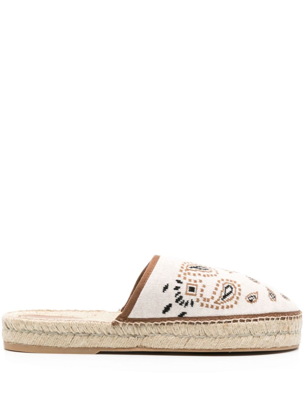 Alanui Flache Espadrilles aus Bandana-Jacquard - Nude von Alanui