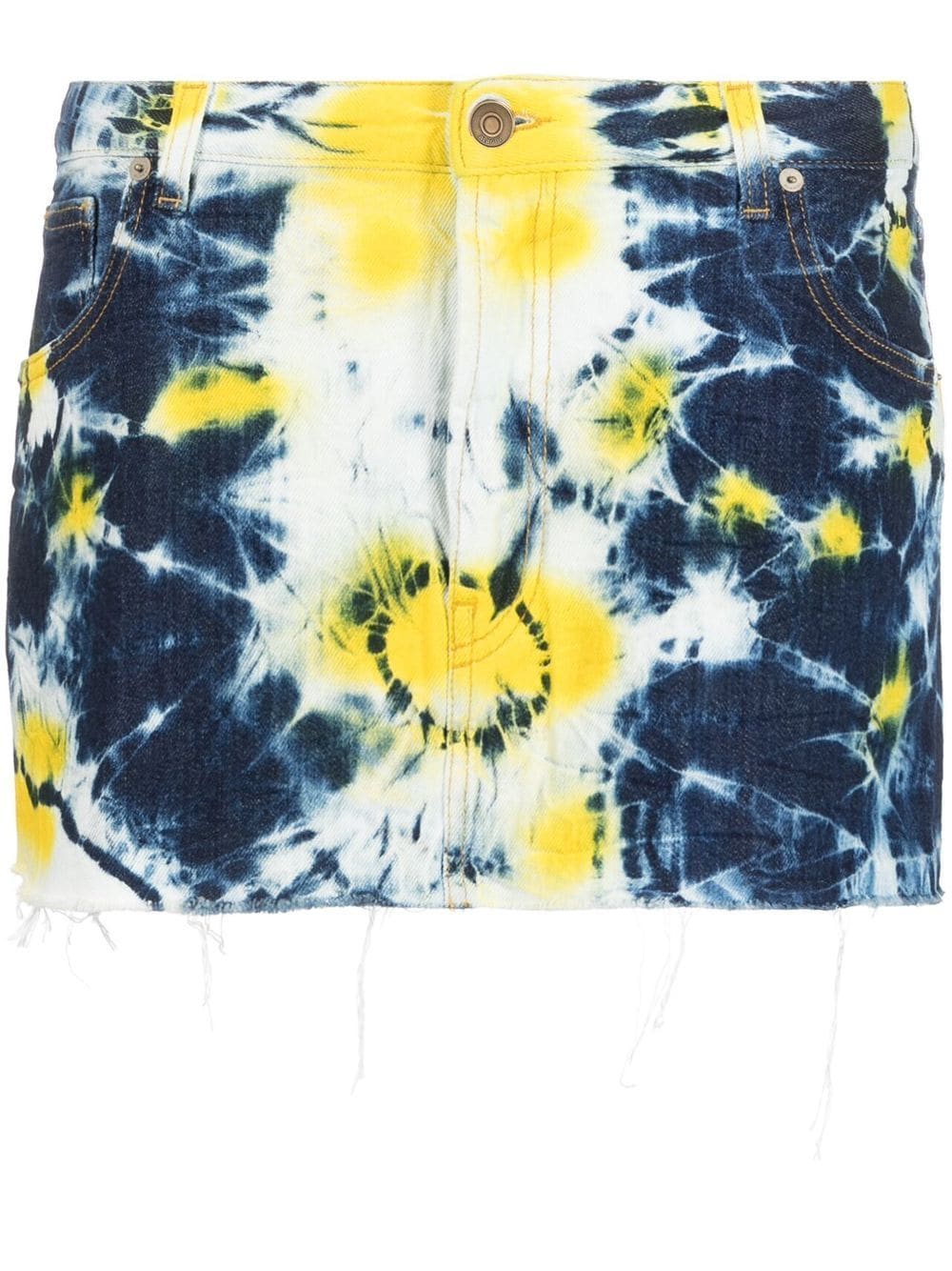 Alanui Minirock mit Batik-Print - Blau von Alanui