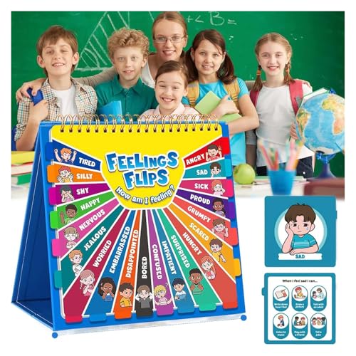 Kinderbuch Gefühle und Emotionen – ein lustiges Flipbook für emotionales Bewusstsein, soziales Emotionalbuch für Kinder über Gefühle, Gefühle Flipbook für Kinder, von Learn to Identify 20 Different von Alapek