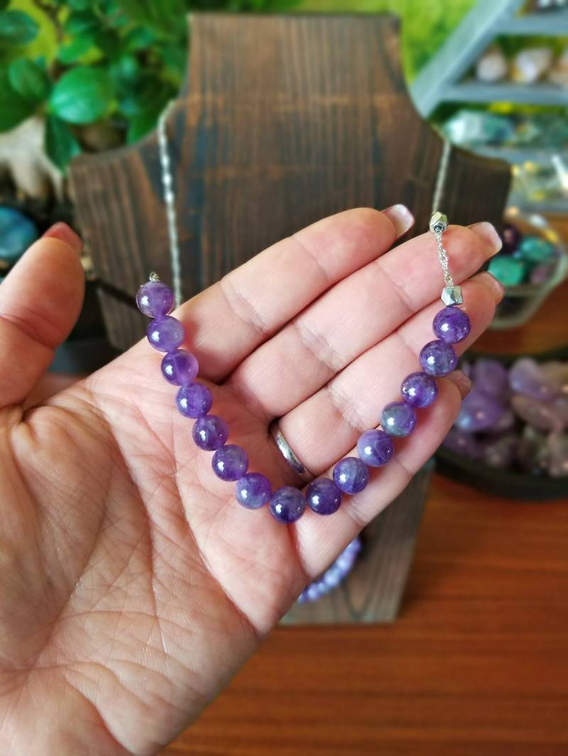 Amethyst-Perlen-Halskette - Amethyst-Halskette # Sc-P53 von AlariaCrystals