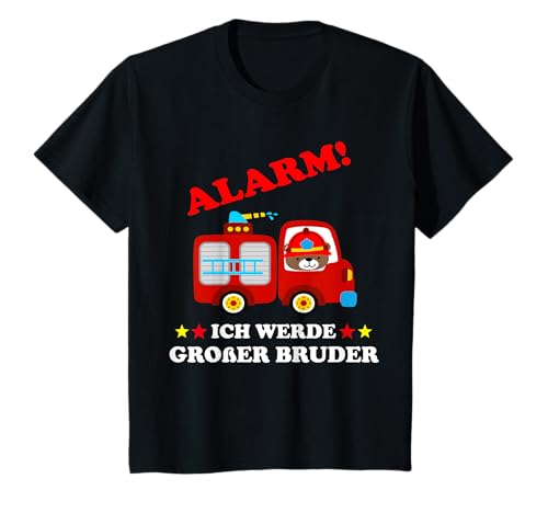 Kinder Alarm Ich Werde Großer Bruder Feuerwehr T-Shirt Kinder Alarm Ich Werde Großer Bruder Feuerwehr T-Shirt von Alarm Ich Werde Großer Bruder Überraschung