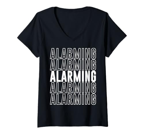 Damen Alarmierend T-Shirt mit V-Ausschnitt Damen Alarmierend T-Shirt mit V-Ausschnitt von Alarming Apparel