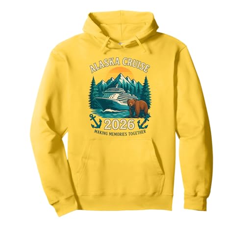 Alaska Cruise 2026 Matching Family Friends Group Damen Herren Pullover Hoodie von Alaska 2026 Family Friends Summer Vacation Apparel