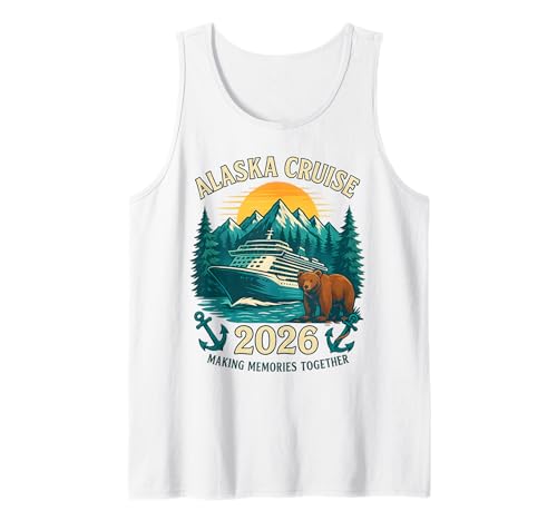 Alaska Cruise 2026 Matching Family Friends Group Damen Herren Tank Top von Alaska 2026 Family Friends Summer Vacation Apparel