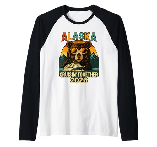 Alaska Cruise 2026 Matching Friends Familienurlaub Herren Kinder Raglan von Alaska Cruise Family Vacation 2026 Apparel Women
