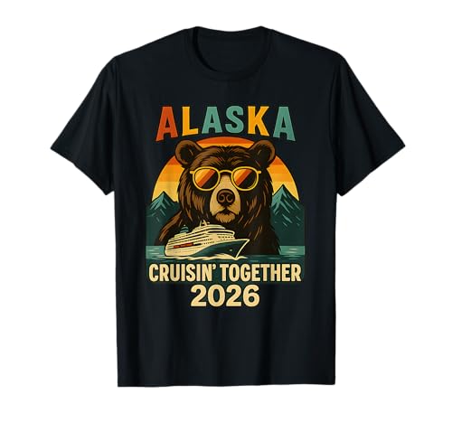 Alaska Cruise 2026 Matching Friends Familienurlaub Herren Kinder T-Shirt von Alaska Cruise Family Vacation 2026 Apparel Women