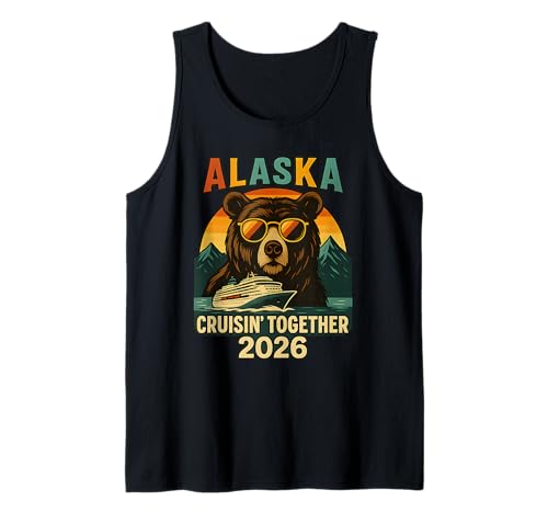 Alaska Cruise 2026 Matching Friends Familienurlaub Herren Kinder Tank Top von Alaska Cruise Family Vacation 2026 Apparel Women