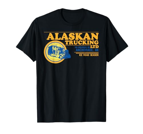 Alaskan Trucking Legendäre USA-LKW-Fahrer Ice Road Herren Papa T-Shirt Alaskan Trucking Legendäre USA-LKW-Fahrer Ice Road Herren Papa T-Shirt von Alaska Ice Road Season Julib Trucker Gifts Tees