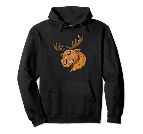 Elch Herren Damen Kinder Pullover Hoodie von Alaska Moose Co