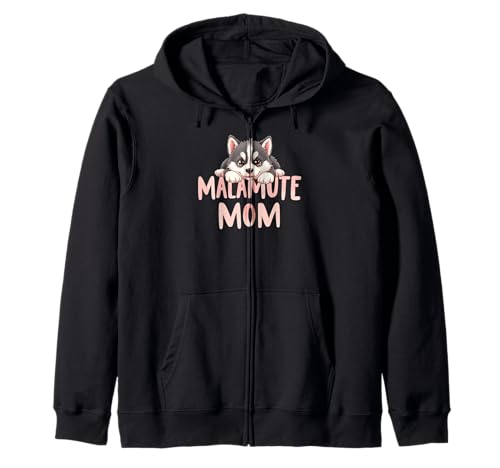 Malamute Mama Hund Alaskan Malamute Mama Süßer Welpe Kapuzenjacke Malamute Mama Hund Alaskan Malamute Mama Süßer Welpe Kapuzenjacke von Alaskan Malamute Fun Designs