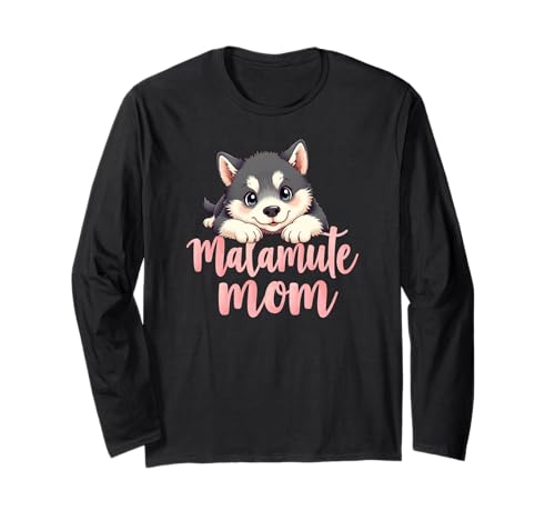 Malamute Mama Hund Alaskan Malamute Mama Süßer Welpe Langarmshirt Malamute Mama Hund Alaskan Malamute Mama Süßer Welpe Langarmshirt von Alaskan Malamute Fun Designs