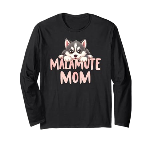 Malamute Mama Hund Alaskan Malamute Mama Süßer Welpe Langarmshirt Malamute Mama Hund Alaskan Malamute Mama Süßer Welpe Langarmshirt von Alaskan Malamute Fun Designs