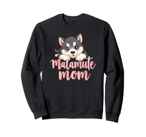 Malamute Mama Hund Alaskan Malamute Mama Süßer Welpe Sweatshirt Malamute Mama Hund Alaskan Malamute Mama Süßer Welpe Sweatshirt von Alaskan Malamute Fun Designs