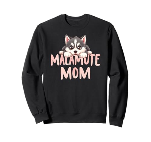 Malamute Mama Hund Alaskan Malamute Mama Süßer Welpe Sweatshirt Malamute Mama Hund Alaskan Malamute Mama Süßer Welpe Sweatshirt von Alaskan Malamute Fun Designs