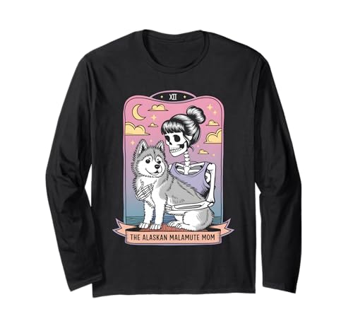 Die alaskische Malamute-Mama Langarmshirt Die alaskische Malamute-Mama Langarmshirt von Alaskan Malamute Mama Tarot