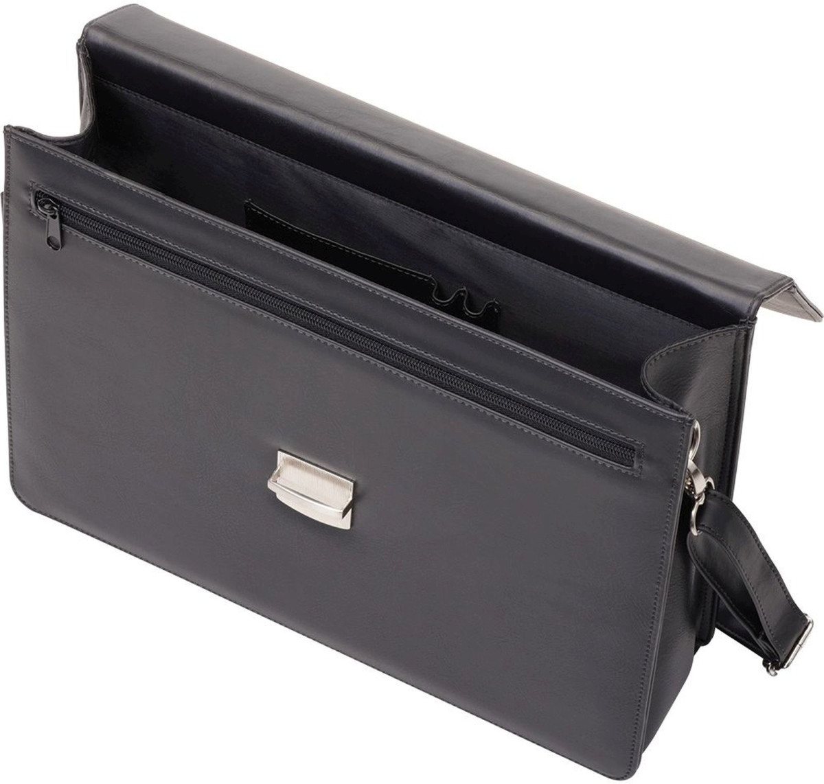 Alassio® Aktentasche Aktentasche Anzio 380x285x100mm Kunstleder schwarz von Alassio®