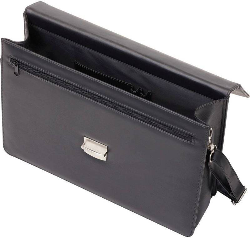 Alassio® Aktentasche Aktentasche Anzio 380x285x100mm Kunstleder schwarz von Alassio®